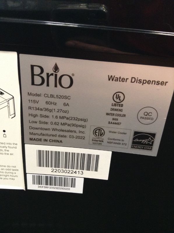 Photo 7 of Brio Self Cleaning Bottom Loading Water Cooler Water Dispenser - Limited Edition