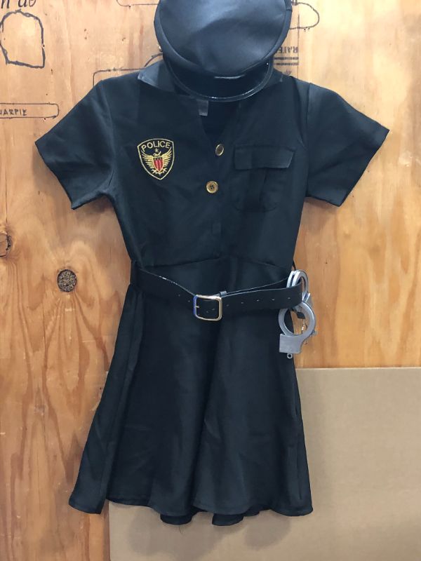 Photo 1 of Teen Women Police Uniform Costume Dress Suit--SIZE LARGE