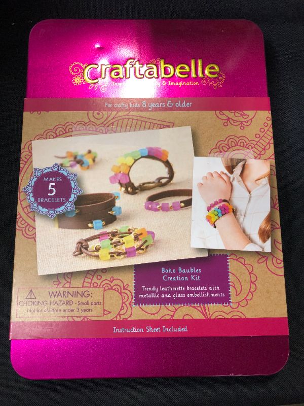 Photo 3 of Craftabelle – Boho Baubles Creation Kit – Bracelet Making Kit – 101pc Jewelry Set with Beads – DIY Jewelry Kits for Kids Aged 8 Years +