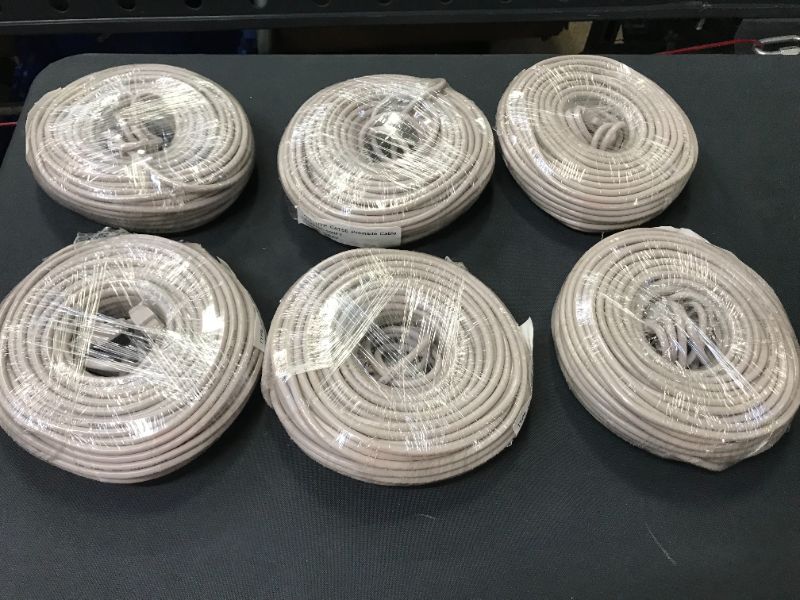 Photo 1 of UTP CAT5E Premade Cable 100ft Gray-(6 PACK)