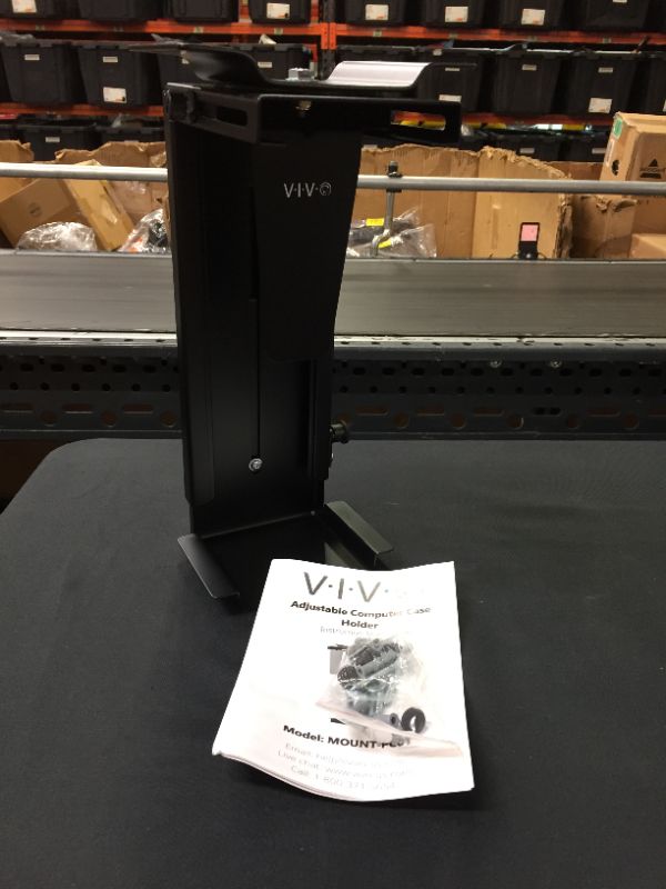 Photo 1 of VIVO Adjustable UnderDsk and Wall PCMunt,CPUHlder with Swivel Action and Secure Locking, Black
