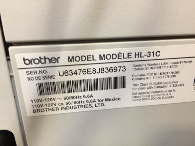 Photo 5 of Brother Printer HL3140CW Digital Color Printer with Wireless Networking, Amazon Dash Replenishment Ready