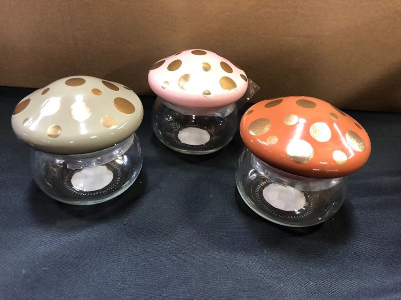 Photo 1 of 12 PCS -Mushroom Novelty Vessels - Bullseye's Playground™ Glass-   Dimensions (Overall): 7.09 Inches (H) x 6.89 Inches (W)
