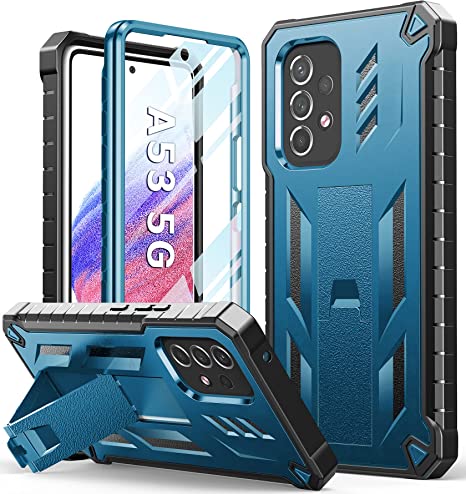 Photo 1 of for Samsung Galaxy A53 5G Case: Military Grade Protection Shockproof Phone Cover with Kickstand & Rugged TPU Shell | Matte Textured Durable Drop Proof Protective Case