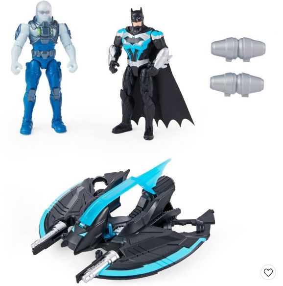 Photo 3 of DC Comics Mr. Freeze/Batman with Batwing 4" Figs Bundle - Bat Tech Theme--3 PACK----