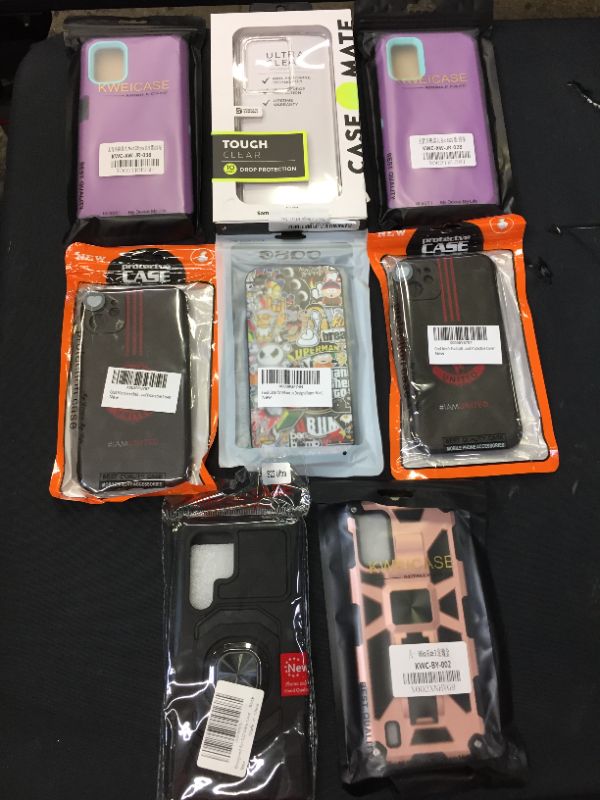 Photo 1 of MISC BUNDLE OF PHONE CASES FOR DIFFERENT MODELS