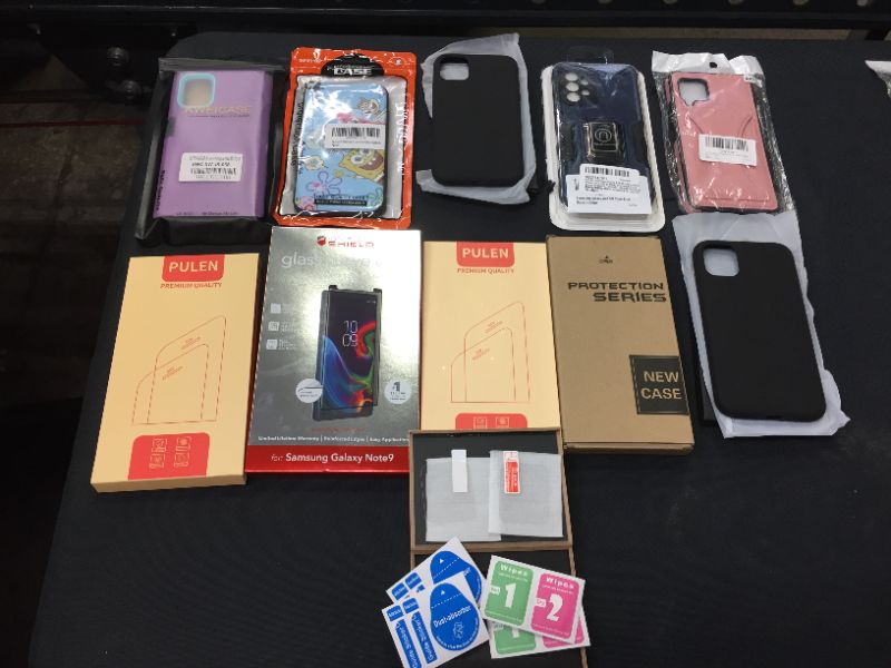 Photo 1 of MISC BUNDLE OF PHONE CASES AND SCREEN PROTECTORS