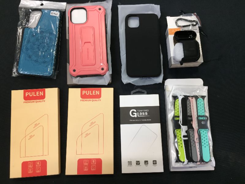 Photo 1 of MISC PHONE CASES, BANDS,  AIR POD CASE AND SCREEN PROTECTORS
