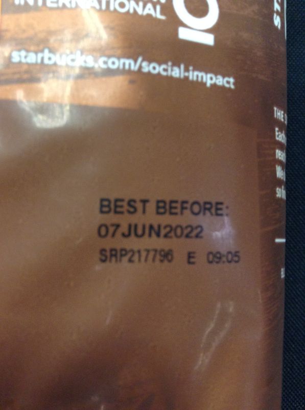 Photo 3 of Starbucks WHOLE BEAN Coffee—Medium Roast Coffee—Pike Place Roast—100% Arabica—1 bag (28 oz)--EXP --6/07/2022