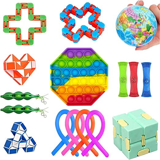 Photo 1 of Jofan Fidget Toys Set Sensory Toys Pack with Pop Toys for Kids Students Family Stress Relief