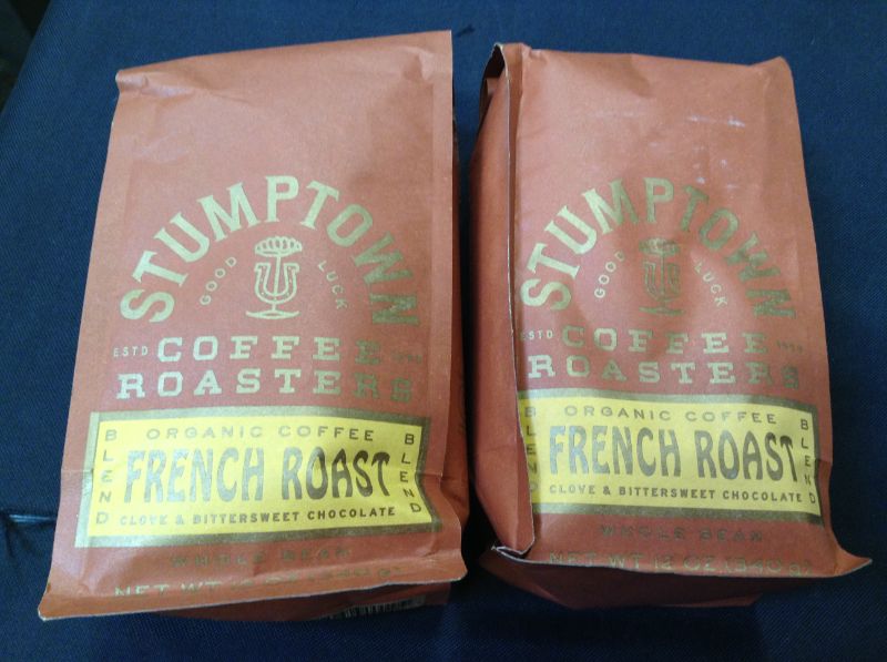 Photo 2 of 2 pack Stumptown Coffee, Organic, Whole Bean, French Roast Blend - 12 oz----exp date 05-2022
