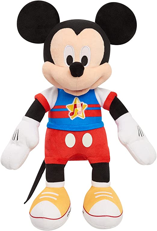 Photo 1 of Disney Junior Mickey Mouse Funhouse Singing Fun Mickey Mouse 13 Inch Lights and Sounds Feature Plush, Sings The Wiggle Giggle Song, by Just Play