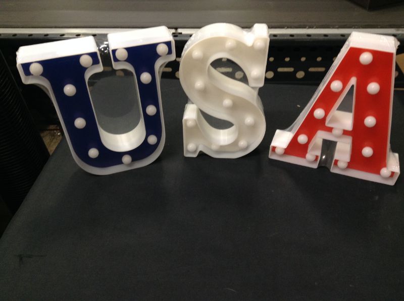 Photo 1 of 9 inches Tall Decorative Led Light Up Letters 