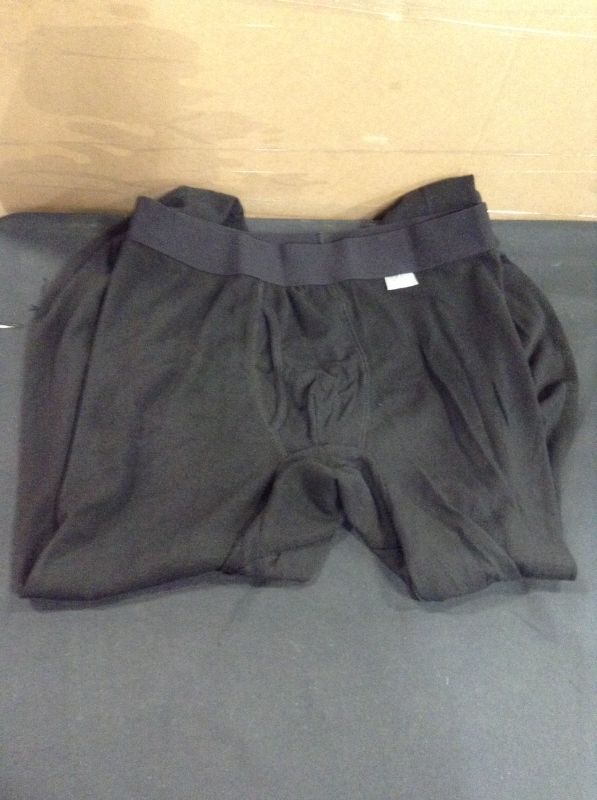 Photo 2 of 5 PCS --Men's Premium Thermal Pants - Goodfellow & Co™ Black Size XXL
