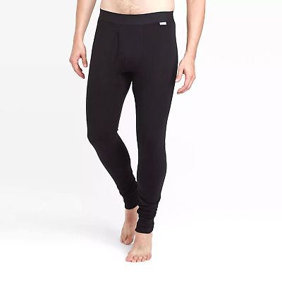 Photo 1 of 5 PCS --Men's Premium Thermal Pants - Goodfellow & Co™ Black Size XXL
