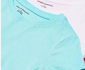 Photo 1 of Amazon Essentials Girls and Toddlers' Short-Sleeve T-Shirts- 2 PACK--SIZE XS/5