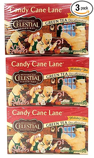 Photo 1 of Celestial Seasonings Tea Decaf Candy Cane Lane (Pack of 3) exp 10/12/2023