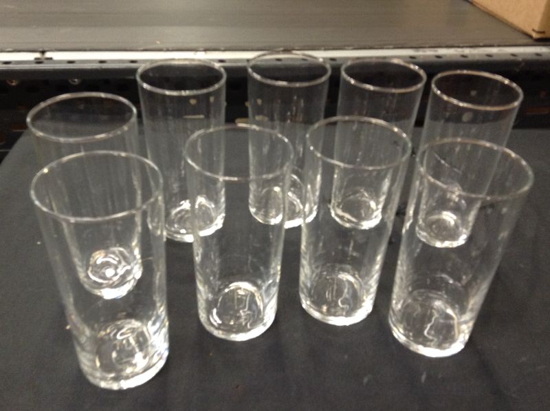 Photo 1 of 9 pcs Clear Drinking Glasses---no package