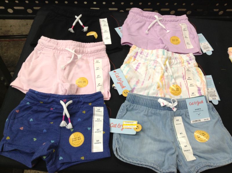 Photo 1 of Toddler Girls' Shorts Pack -----Various Sizes 2T-3T-4T
