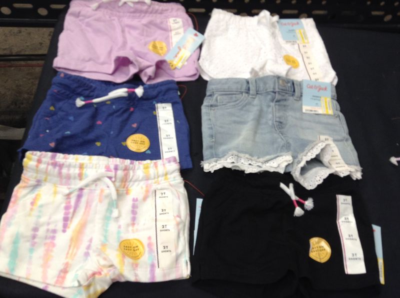 Photo 1 of Toddler Girls' Shorts Pack ----- Sizes 3T-2T 
