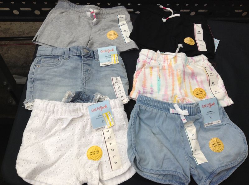 Photo 1 of Toddler Girls' Shorts Pack -----Various Sizes 2T-3T-4T -5T
