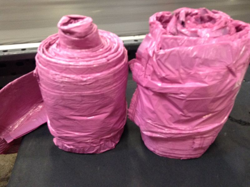 Photo 1 of Glad ForceFlexPlus Tall Kitchen Drawstring Pink Trash Bags - Cherry Blossom - 13 Gallon

