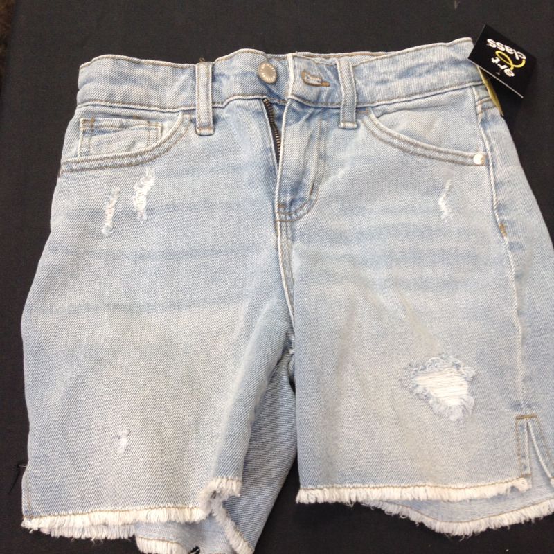 Photo 2 of Girls' Distressed Bermuda Jean Shorts - art class SIZE M 7/8