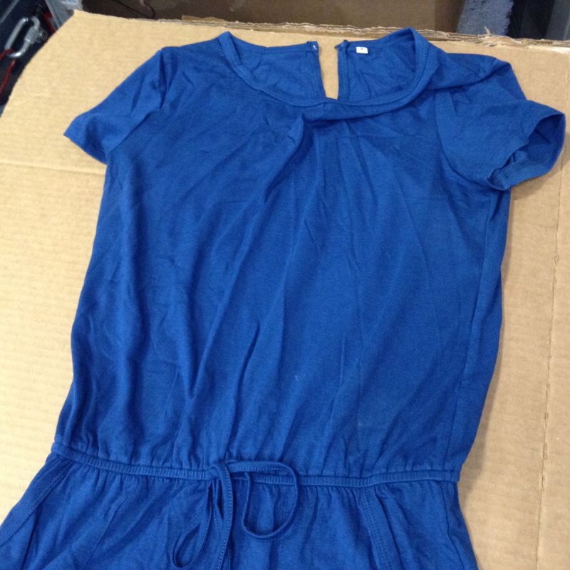 Photo 1 of ANRABESS Women's Summer Short Sleeve Crewneck Elastic Waist Jogger Jumpsuit with Pockets---size small 