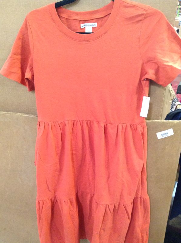 Photo 2 of Amazon Essentials Women's Short-Sleeve Crewneck Tiered Dress--SIZE SMALL