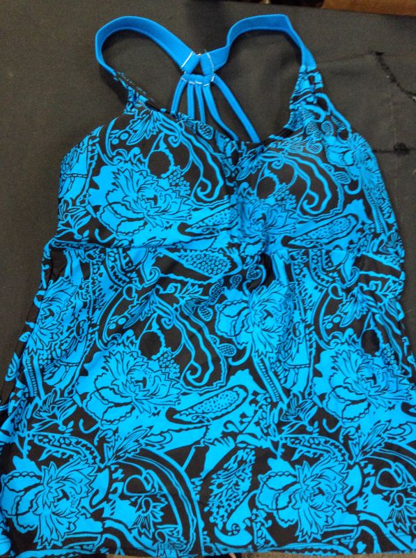 Photo 1 of Aleumdr Womens Printed Strappy Racerback Tankini Swim Top No Bottom  -LARGE