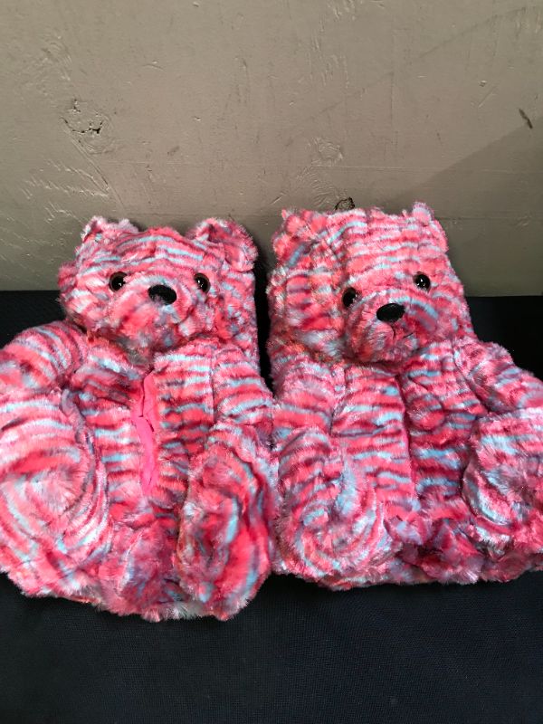 Photo 1 of MULTI COLOR BEAR SLIPPERS FOR BIG KIDS SIZE MEDIUM 