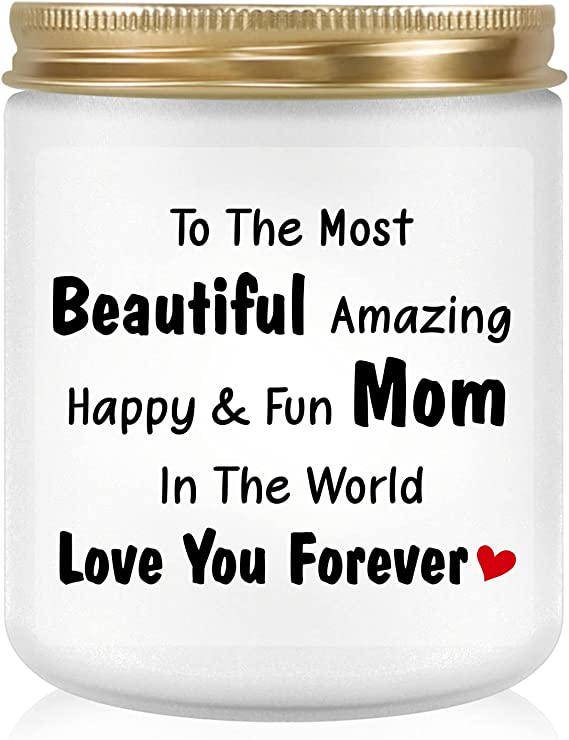 Photo 1 of Gifts for Mom from Daughter Son, Funny Candles Gifts, Mom Gifts for Mother's Day Birthday Christmas, Cute & Unique Gifts for Wife New Mom - Lavender Scented Candles, 7OZ
