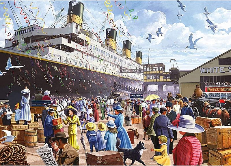Photo 1 of 1000 Pieces Wooden Puzzle, Titanic Puzzles, Cruise Ship Puzzle, Pirate Ships Jigsaw Puzzles, Unique Shaped Puzzle Pieces 20"x15"
--- factory sealed --- 