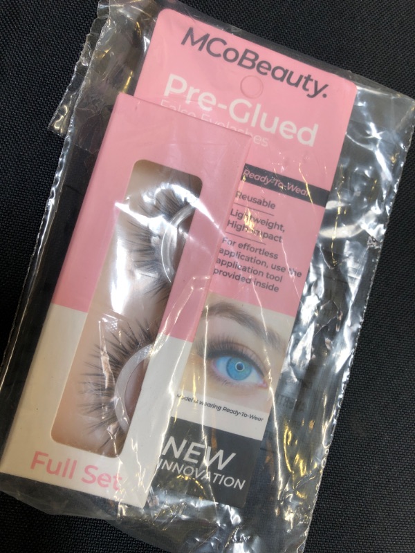Photo 2 of Pre-Glued False Eyelashes - Full Set by MCoBeauty for Women - 1 Pair Eyelashes
