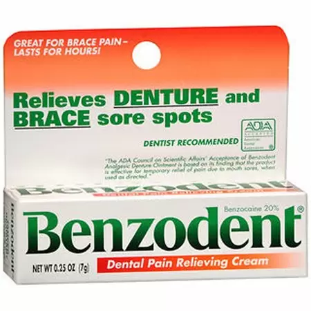 Photo 1 of Benzodent Denture Pain Relieving Cream - 0.25 oz -- 5 pack -- bb 04 2024