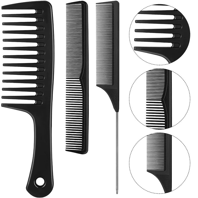 Photo 1 of SONSENAI 3 Pc Hair Dressing Comb - Great for All Hair Types -Hair Combs for Women&Men
--- 4 PACK --- 