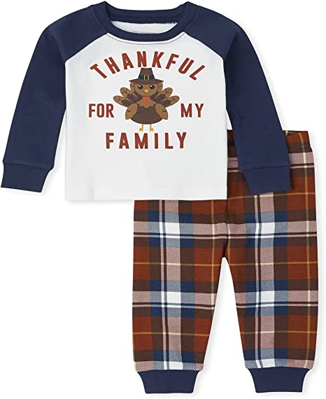 Photo 1 of The Children's Place Baby Boys' and Toddler Thanksgiving Snug Fit Cotton Pajamas size 2T
