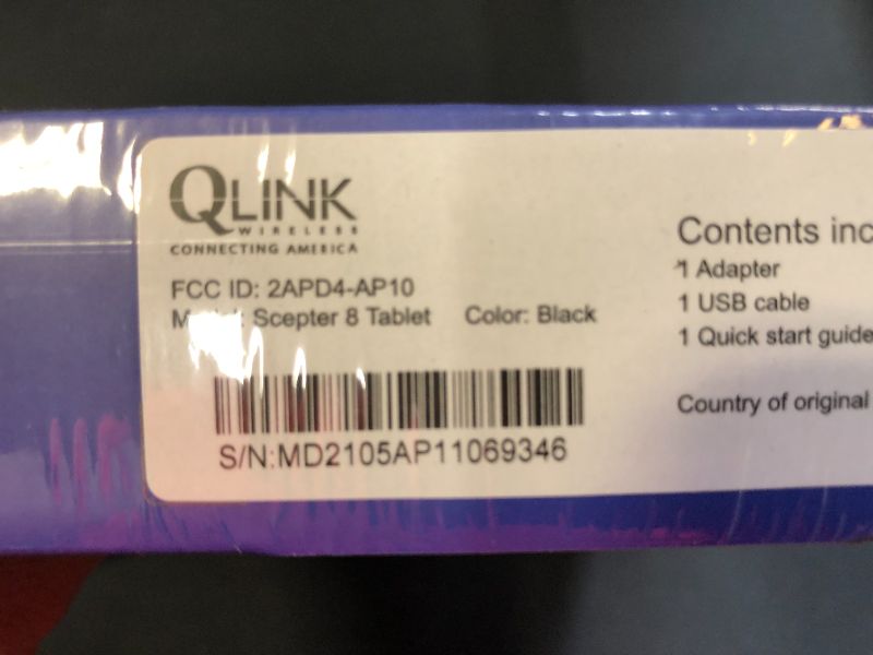 Photo 4 of QLINK Wireless Scepter 8" Tablet Android 11 