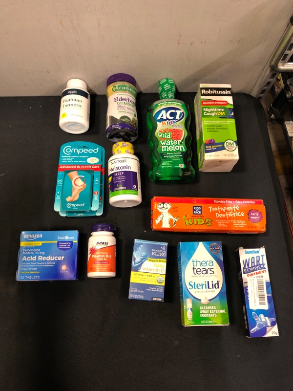 Photo 1 of Bag Lot 12 MEDICINE Items (SOLD AS IS) BEST BY 09.2022 on oldest item