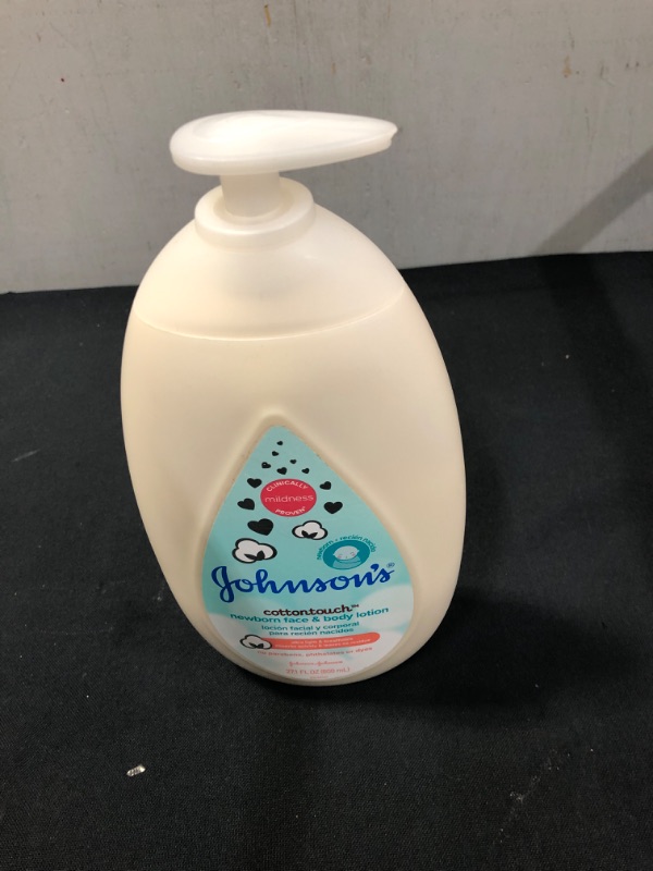 Photo 1 of Johnson's CottonTouch Newborn Baby Face and Body Lotion, 27.1 fl. oz

