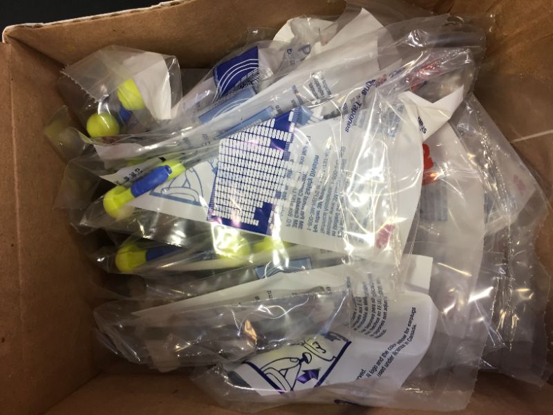Photo 3 of 3M E-A-R Push-Ins Earplugs 318-1000, 28.0 dBs, 100 Pair, ANSI, Uncorded, No Roll, Push to Fit, Poly Bag
