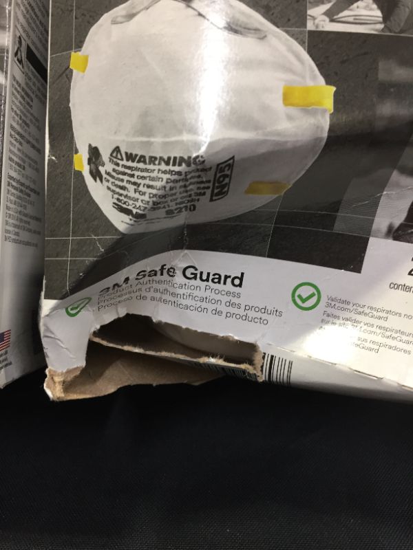 Photo 4 of 3M Personal Protective Equipment 8210 Particulate Respirator, N95, Pack of 20 Disposable Respirator, Two-Strap Cup Style Design, Lightweight with Cushioning Nose Foam, NIOSH Approved (2 PACK)
