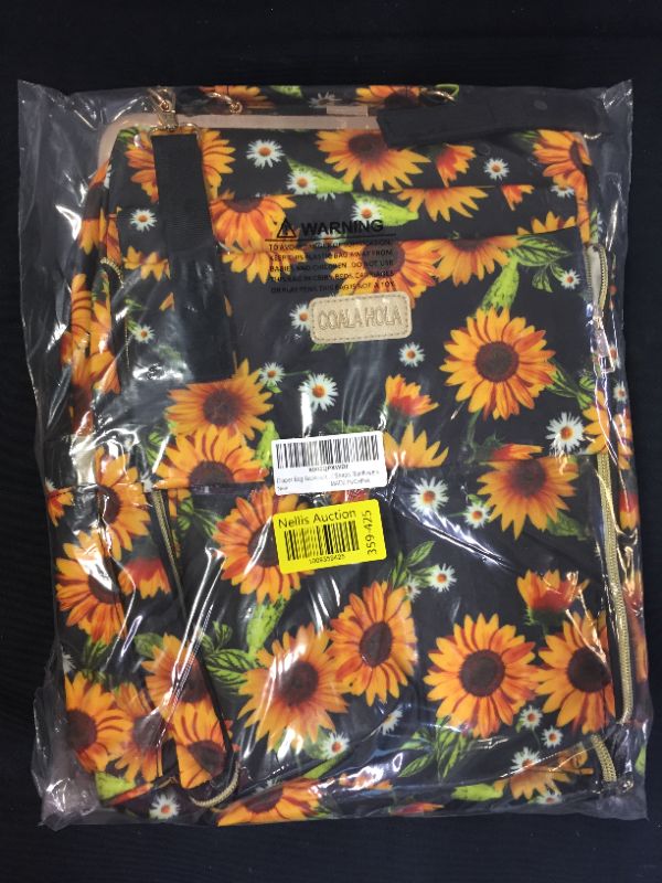 Photo 2 of Backpack Diaper Bag, HomerChoice Sunflower Diaper Bag Backpack Waterproof Travel Diaper Bags Baby Boy Girl Nappy Bags
