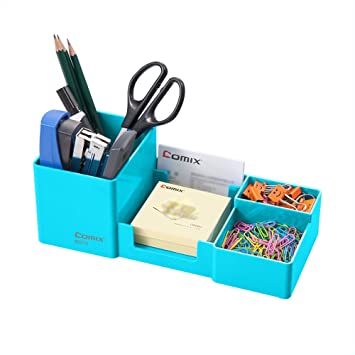 Photo 1 of Comix 6 Components Desk Organizer,Desktop Organizer,Office Organizer (B2214 Blue)
