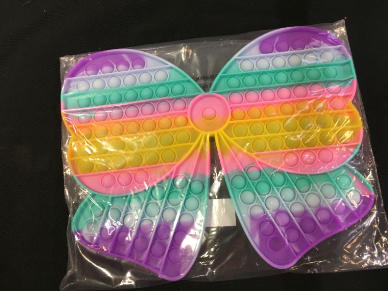 Photo 2 of Genovega Pop Sensory its Bubble, Giant Jumbo it Big Huge Extra Large Mega Oversized Anxiety Stress Relief Rainbow Butterfly
