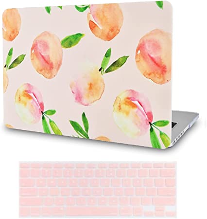 Photo 1 of LASSDOO Compatible with MacBook Pro 13 inch Case 2020,2019,2018,2017,2016 Release A2159 A1989 A1706 A1708 Touch Bar Plastic Hard Shell + Keyboard Cover (Orange)
