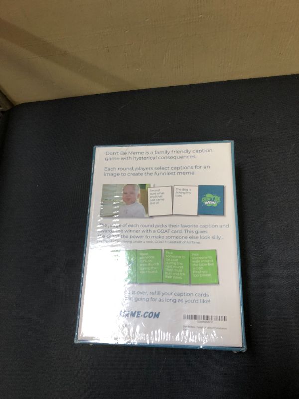 Photo 1 of Don't Be Meme - Hilarious Family Friendly Caption Card Game with Hysterical Consequences - Perfect Family Game Night Fun for Adults, Teens, Tweens, Kids
(factory sealed)