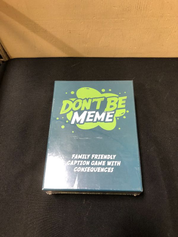 Photo 1 of Don't Be Meme - Hilarious Family Friendly Caption Card Game with Hysterical Consequences - Perfect Family Game Night Fun for Adults, Teens, Tweens, Kids
(factory sealed)