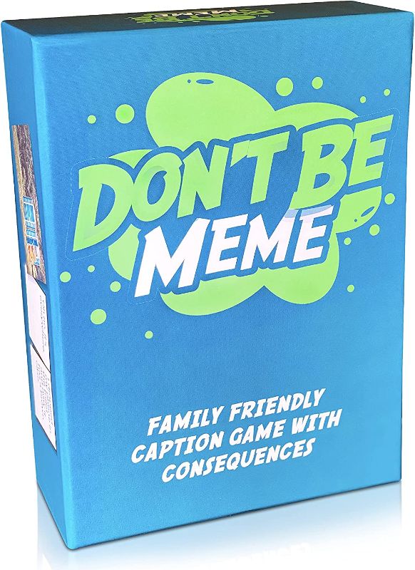 Photo 1 of Don't Be Meme - Hilarious Family Friendly Caption Card Game with Hysterical Consequences - Perfect Family Game Night Fun for Adults, Teens, Tweens, Kids
(factory sealed)