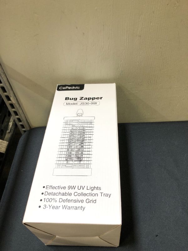 Photo 2 of CoPedvic Bug Zapper, Electric Fly Zapper, Portable Mosquito Zapper Insect Killer with 9W Light Bulb for Home
